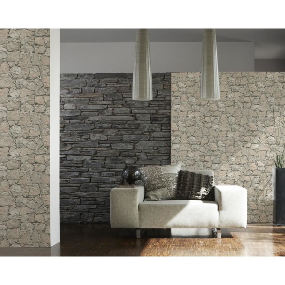 Papier peint pierre naturelle multi par comme création 6924-12