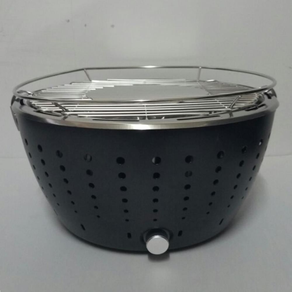 Indoor Smokeless Charcoal Fan BBQ Grill Garden Camping Barbeque Caravan