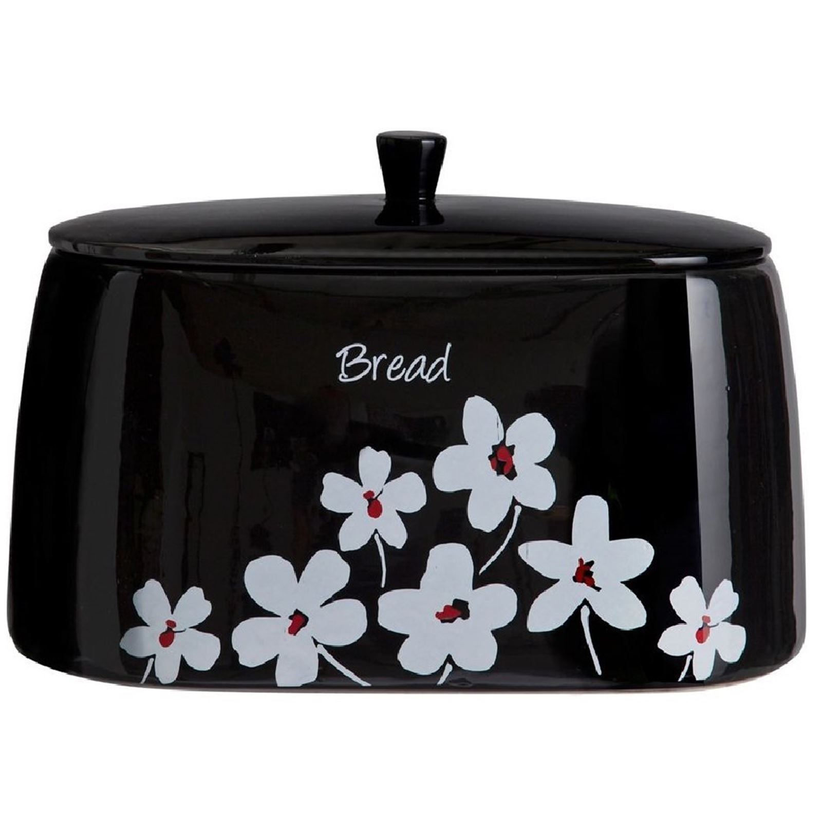 Scatter Bread Bin Kitchen Storage Box Floral Tea Coffee Sugar Jars