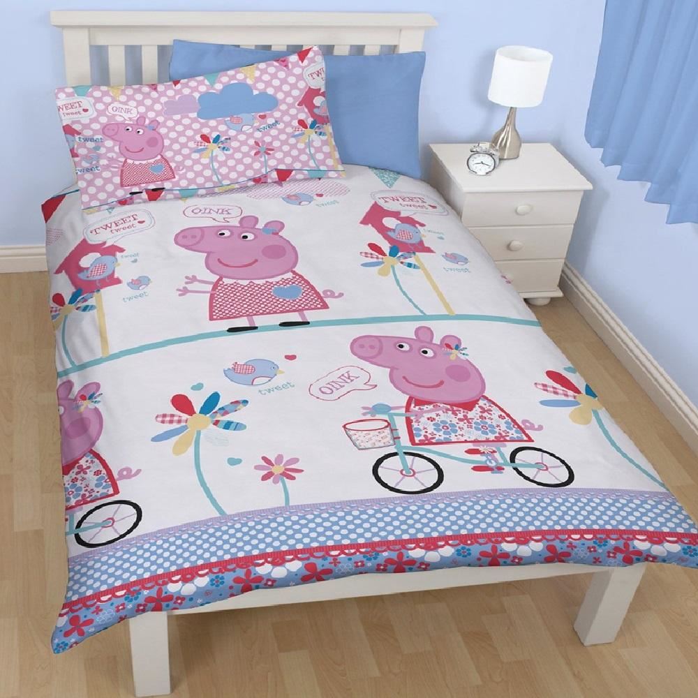 CARTOON CHARACTER SINGLE DUVET SET QUILT COVER KIDS CHILDRENS PILLOWCASE BEDDING eBay