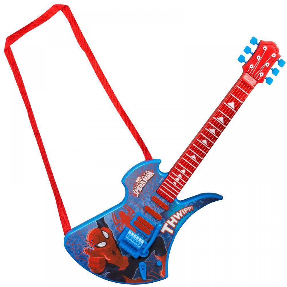 SPIDERMAN DELUXE CHILDRENS KIDS ACOUSTIC GUITAR MUSICAL INSTRUMENT