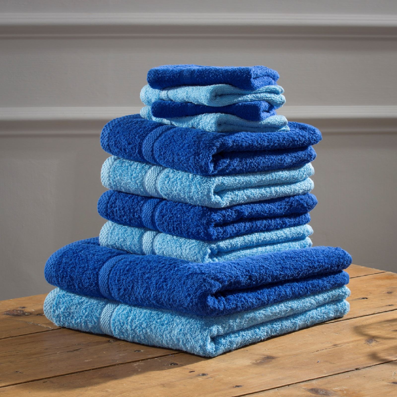 Set Of 10 Luxury Egyptian Cotton Beach Bath Towel Hand Face Cloth Bale