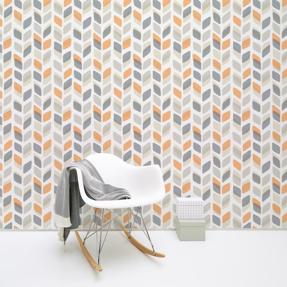 NEW GALERIE UNPLUGGED ABSTRACT LEAF PATTERN RETRO GEOMETRIC VINYL