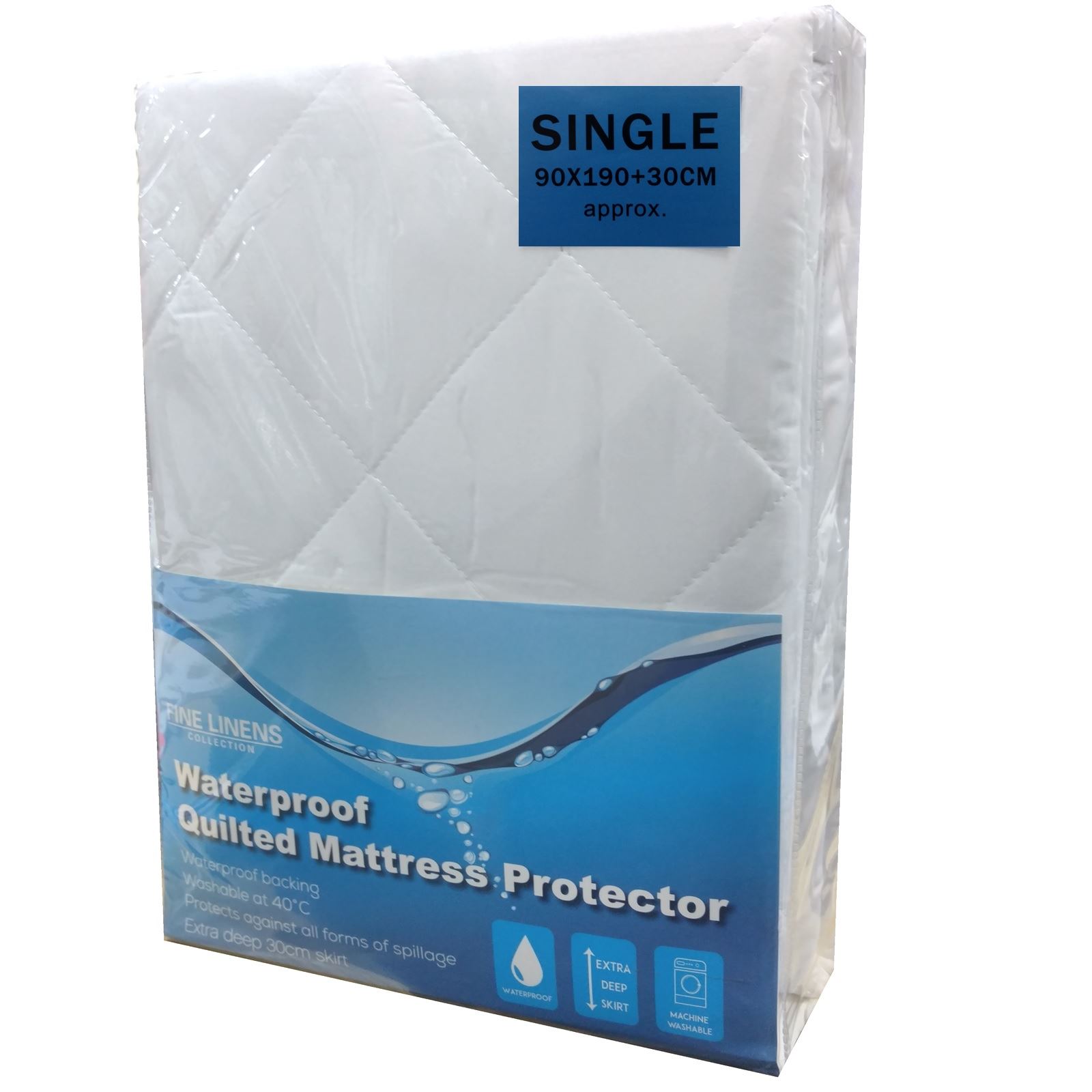 Extra Deep Waterproof Quilted Mattress Protector Bed Sheet Cover Topper Bedding eBay