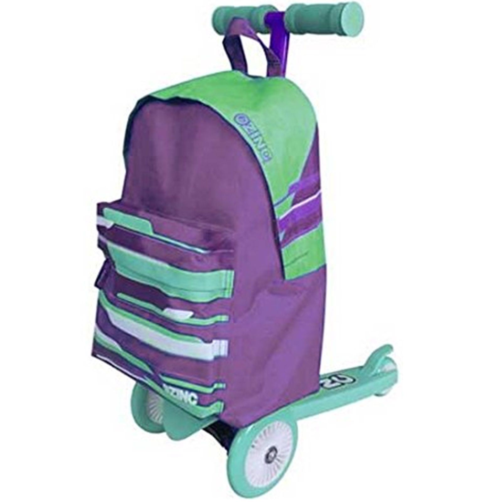 Zinc Backpack Kick Push Scooter Trolley School Rucksack Bag Ride on 3