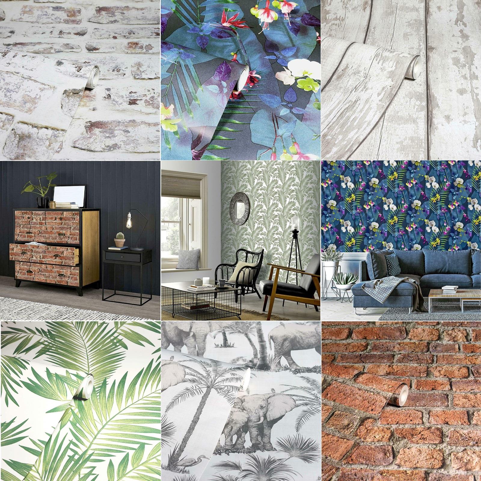 Arthouse ArtiStick Self Adhesive Peel And Stick Wallpaper Brick Wood