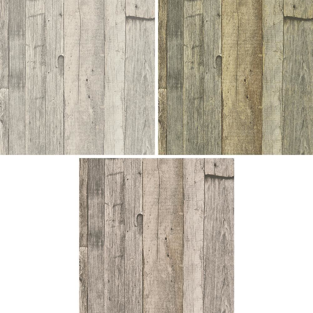 NEW AS CREATION WOOD BEAM PATTERN FAUX EFFECT TEXTURED NON WOVEN MURAL WALLPAPER