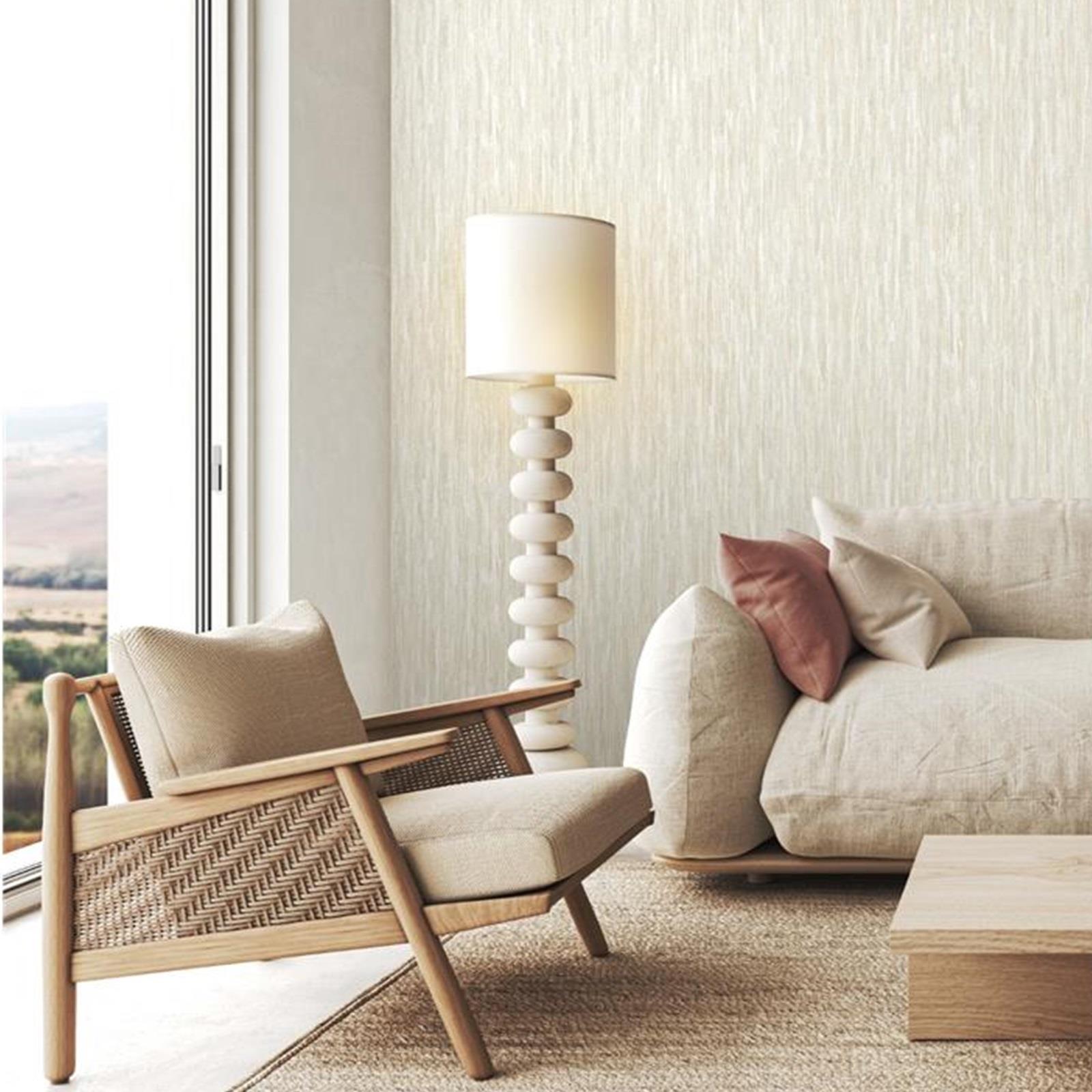 Rasch Plain Stripe Wallpaper Elegant Homes Rosalie Smooth Texture Effect Modern - Picture 6 of 10