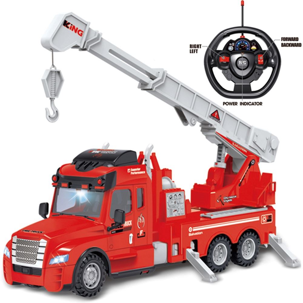 Rexco Large Radio Remote Controlled Rc Fire Engine Truck Childrens Toy Car Gift 5057102006466 eBay