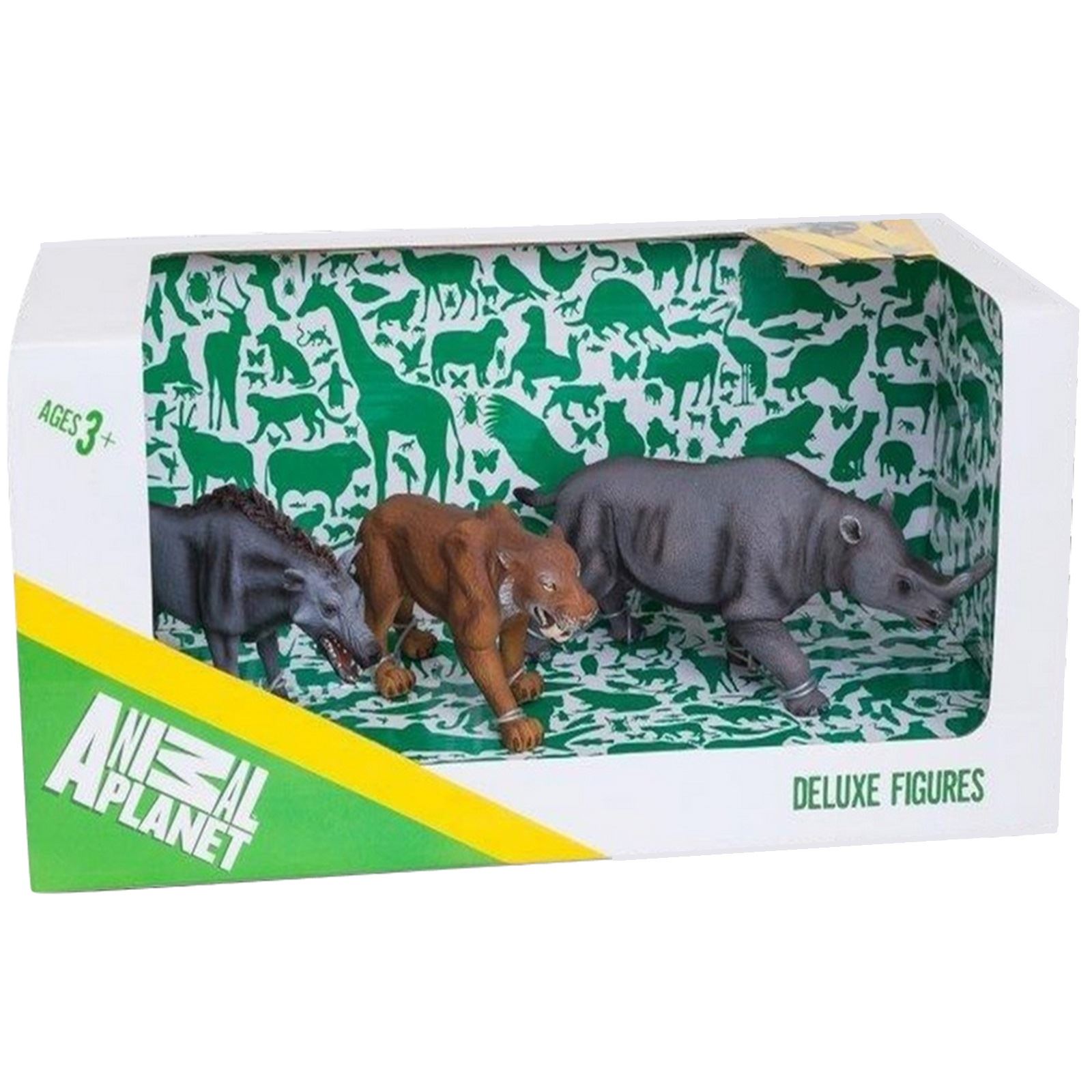 ANIMAL MOJO Deluxe 3 Pc Prehistoric Mammal Toy Replica Figure