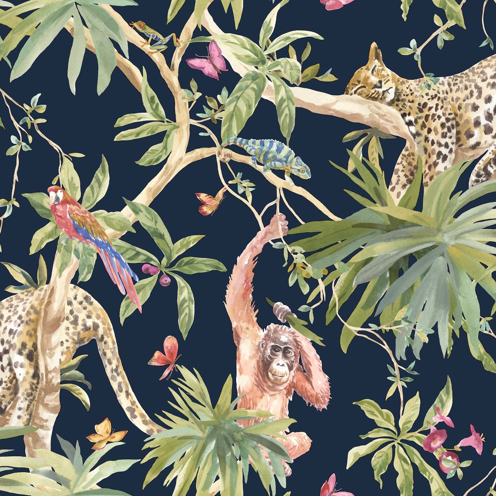 Jungle Forest Animal Wallpaper Leopard Deer Tiger Snake Leopard Zebra Skin Print - Picture 29 of 72