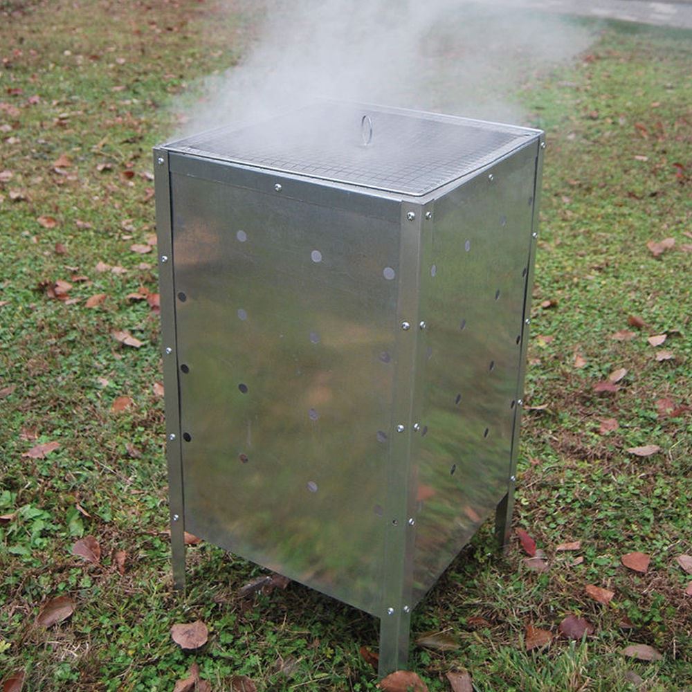 Incinerator Fire Bin 90l Burning Garden Galvanized Waste Wood Leaves