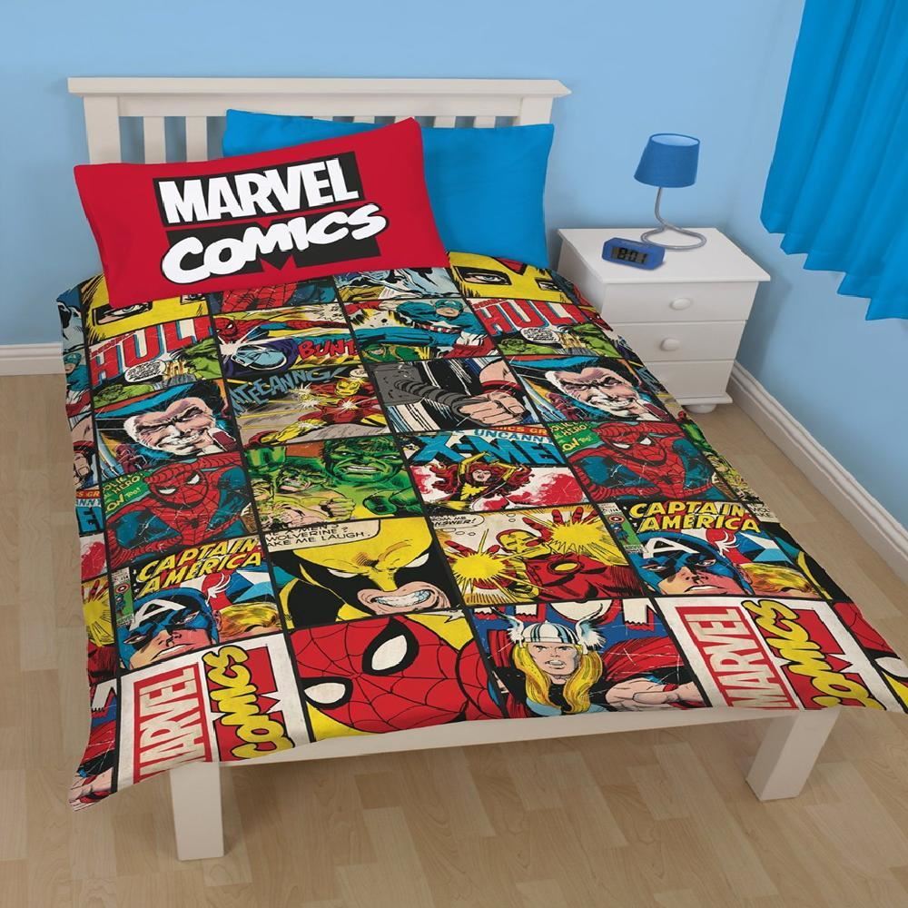 CARTOON CHARACTER SINGLE DUVET SET QUILT COVER KIDS CHILDRENS