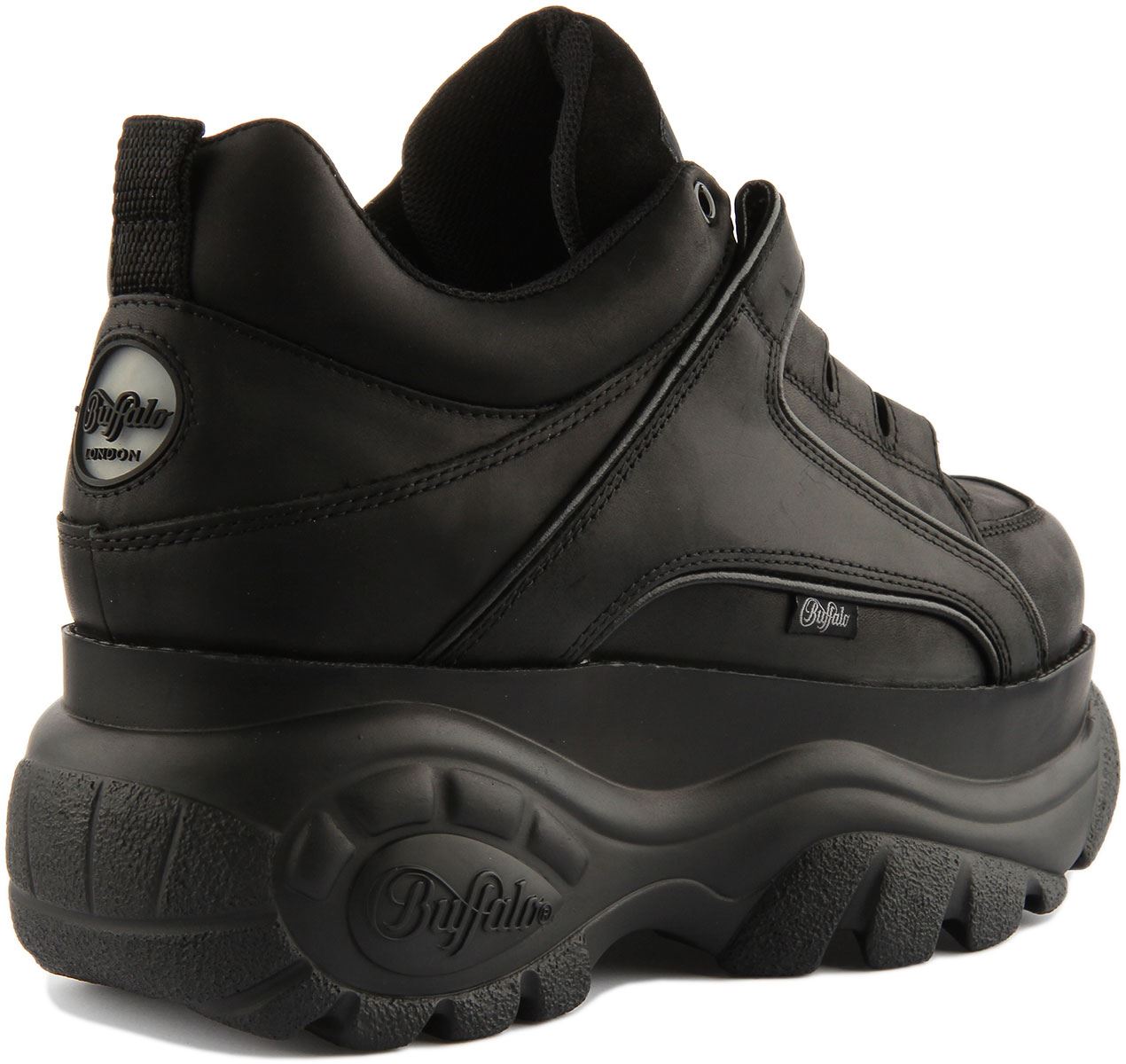 Buffalo 1339-14 2.0 Mens Classic Platform Trainers In Black UK Size 8- 11 - Picture 15 of 18