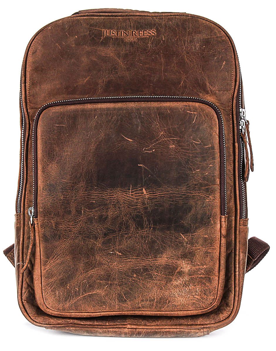 Justin Reess England Heritage Rover Premium Distress Leder Rucksack In Hellbraun 33790₽