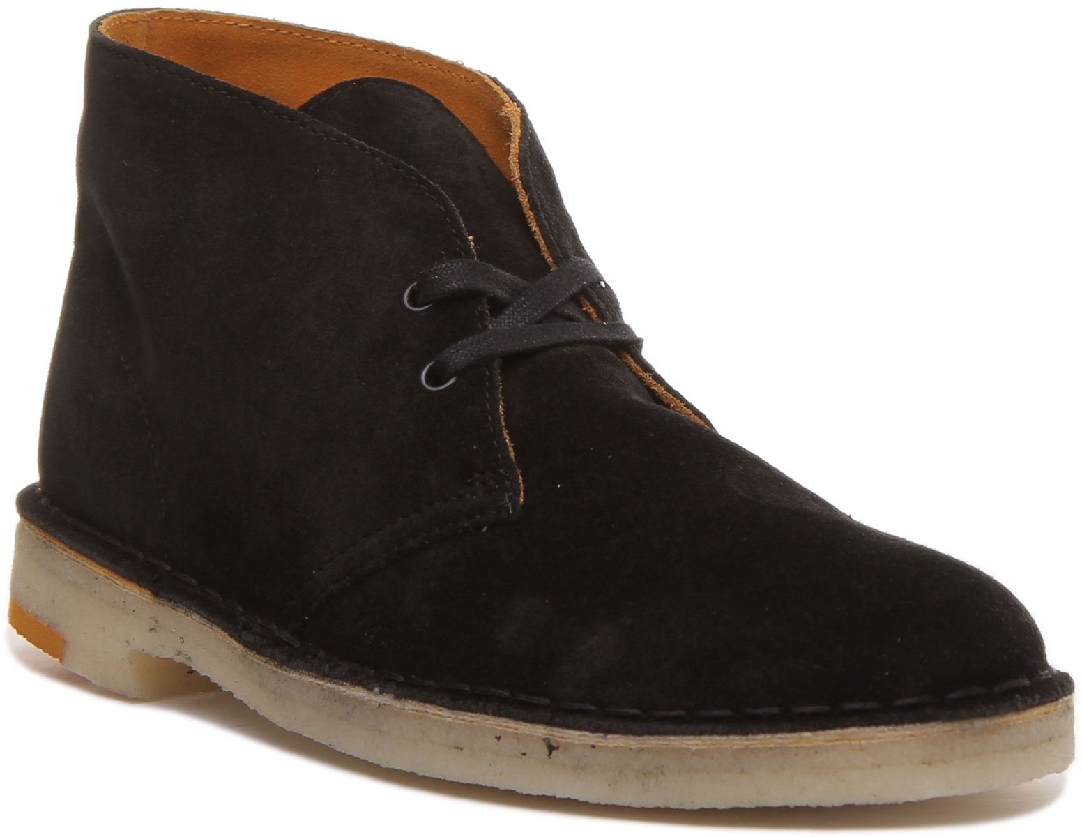Clarks Originals Desert Boot Pop Suede Mens Boots In Black  display picture 2
