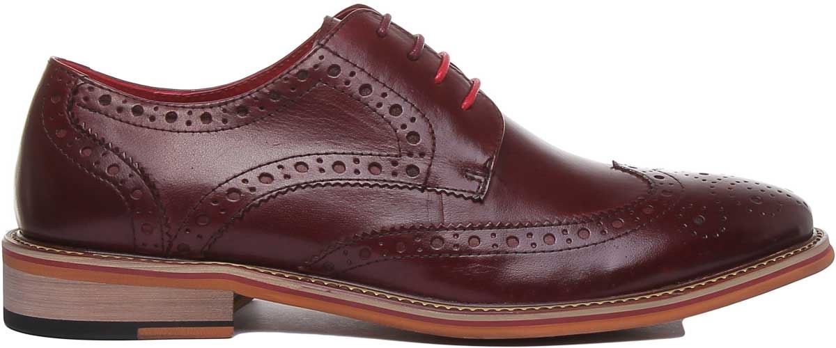 Justin Reece England Dover Wooden Derby Mens Formal Shoes In Black UK 6 - 14 - Picture 27 of 31