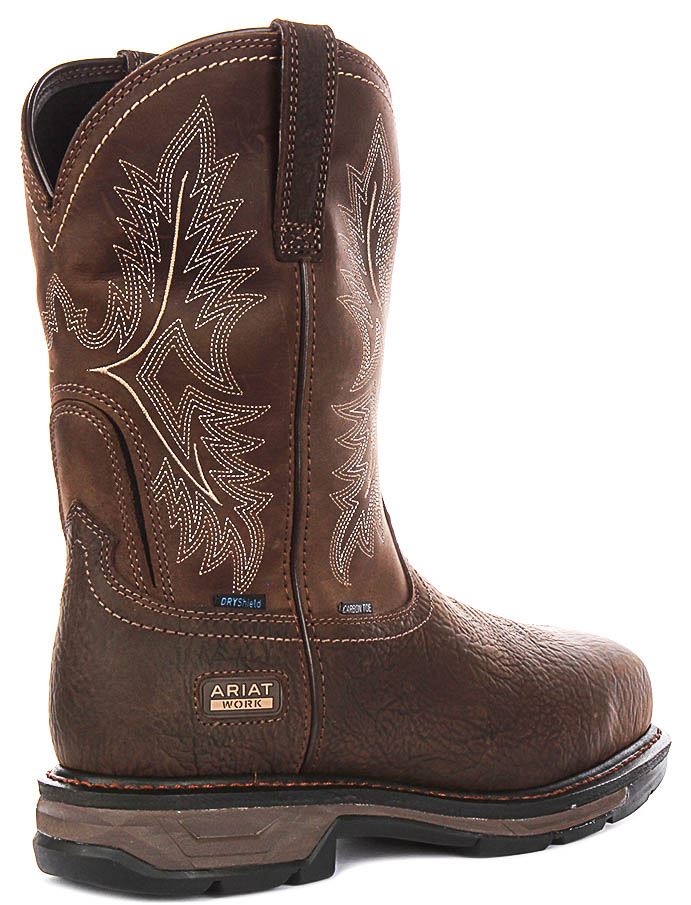 Ariat Workhog XT H2O Wide Square Toe Steel Toe Mens Boot Brown UK 7 - 12