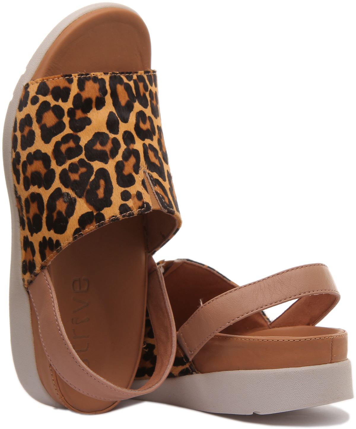 Strive Womens Mara Leopard Sling Back Back Strap Orthotic Mule Size UK 3 - 8 - Picture 11 of 13