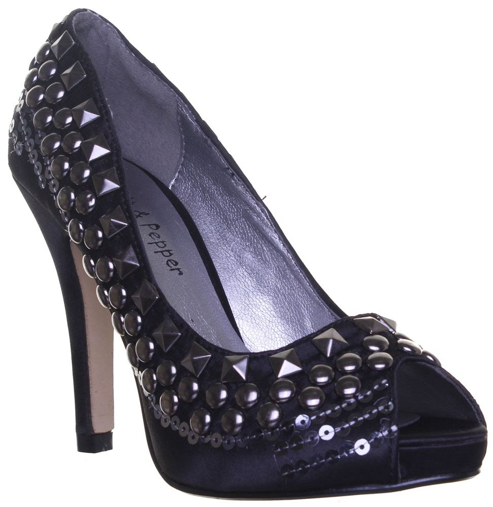 Детали от Damen Frauen mehrere Туфли лодочки на высоком каблуке с открытым носком Schuhe в Schwarz Gre Великобритания 38 3690₽