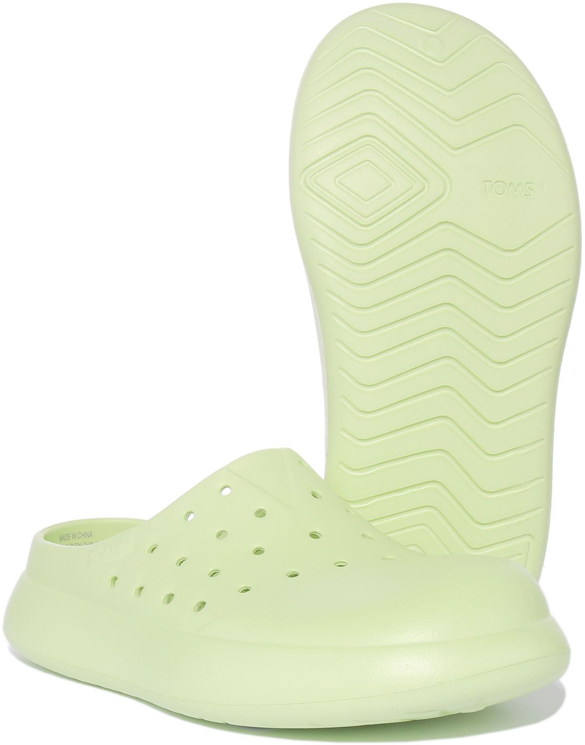 Toms Clog Mallow Eco Slip On Rubber Espadrille Unisex Sandals White UK 3- 12 - Picture 12 of 19