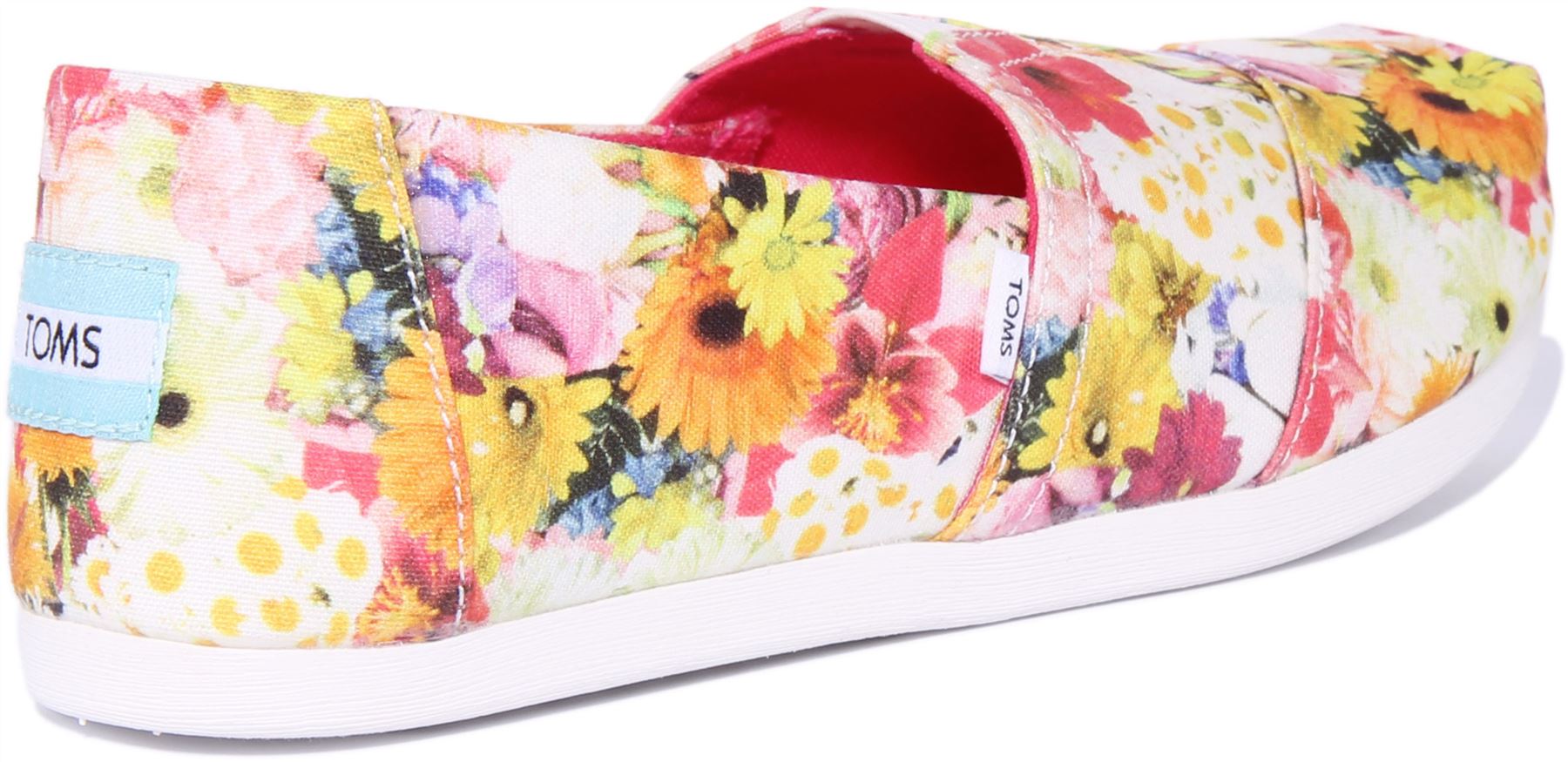 Toms Alpargata Białe fotorealny kolaż Trampki z nadrukiem Białe Damskie Rozmiar 3 - 8 - Zdjęcie 9 z 12