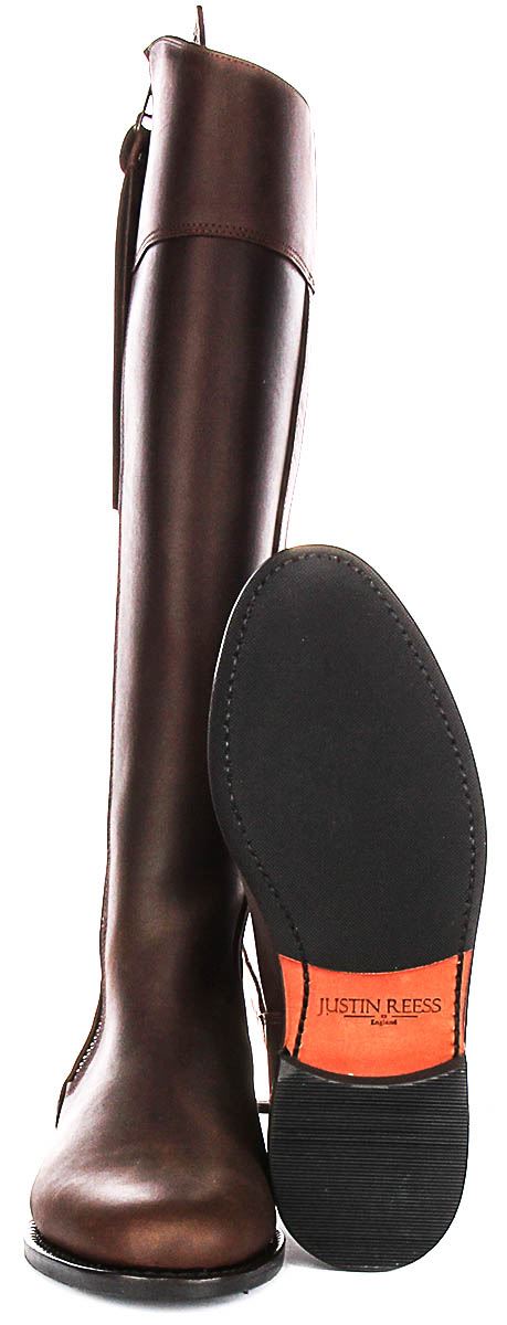Justinreess England Valentina Sporty Tall Tassel Womens Boot Navy US 5 - 11 - Picture 11 of 37