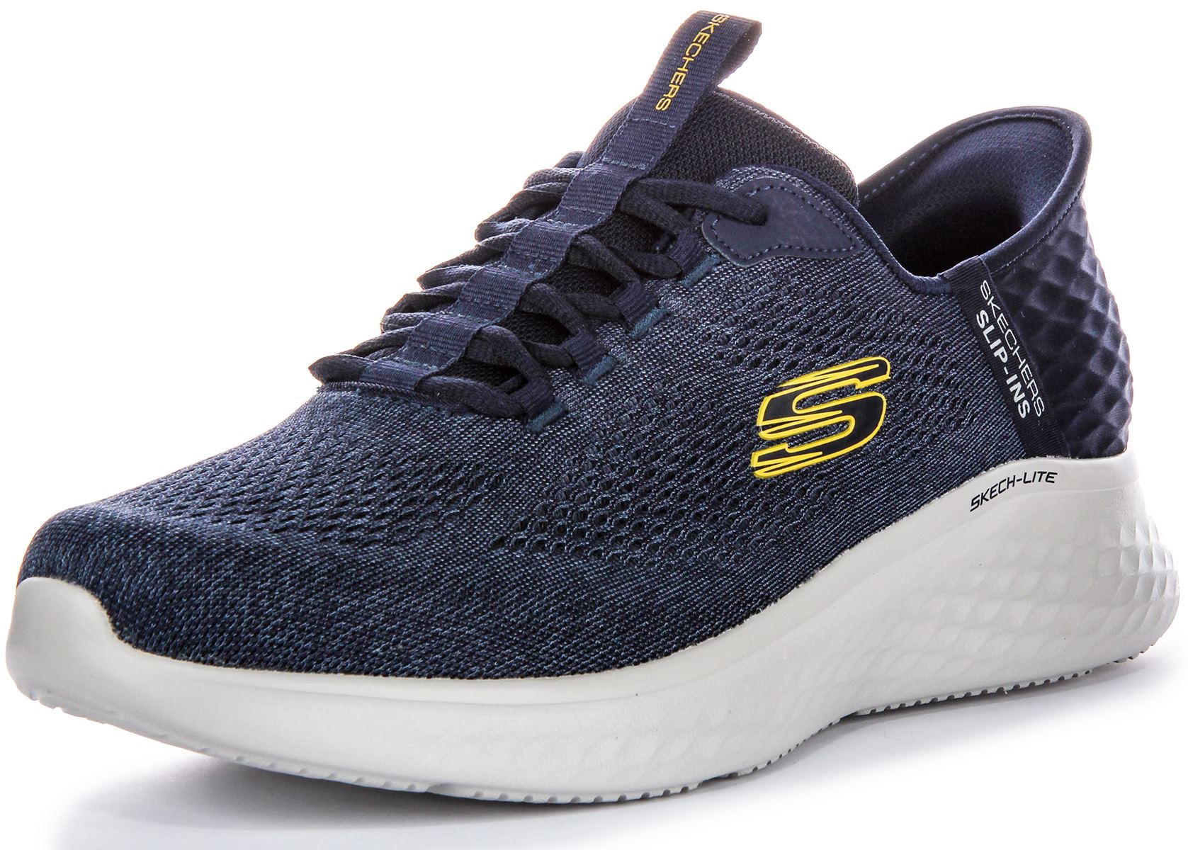 Skechers Skech-Lite Pro - Zapatillas para hombre, color azul marino y amarillo, talla EU 41-46