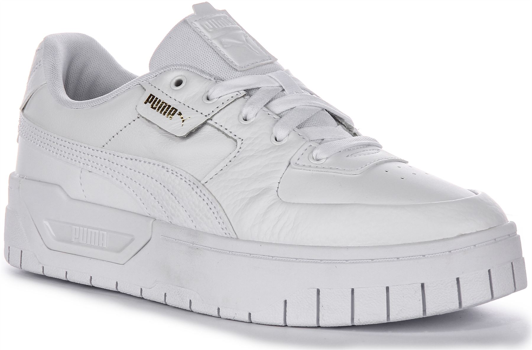 Puma Cali Dream Lth Classic Low Top Leather Womens Sneaker White US 11