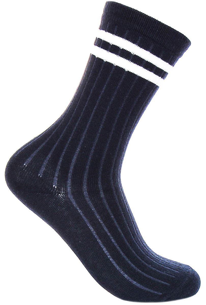 Justinreess England 2P Stripe Cotton Wear Womens Socks In White Black One Size - Picture 24 of 37