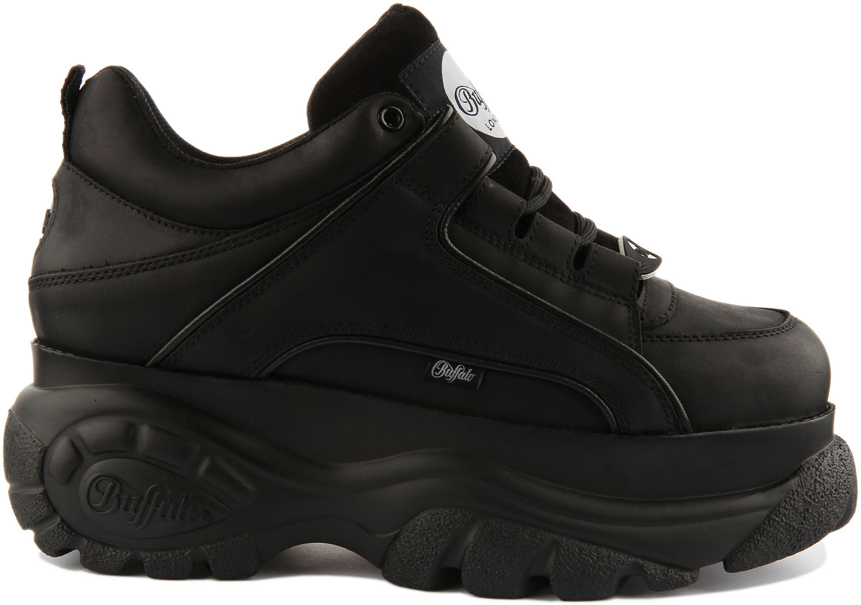 Buffalo 1339-14 2.0 Mens Classic Platform Trainers In Black UK Size 8- 11 - Picture 14 of 18