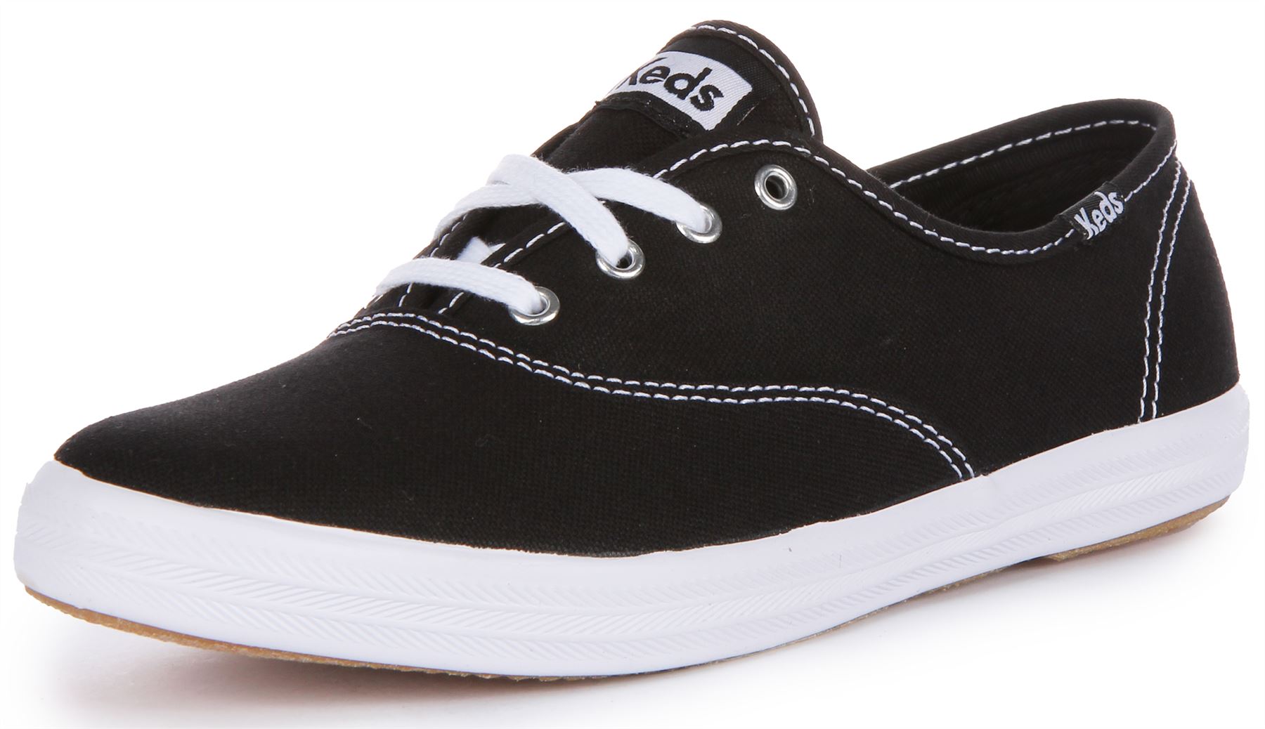 Keds Champion Low Top Lace Up Casual Canvas Shoe White Womens UK 2- 9 - Picture 13 of 13