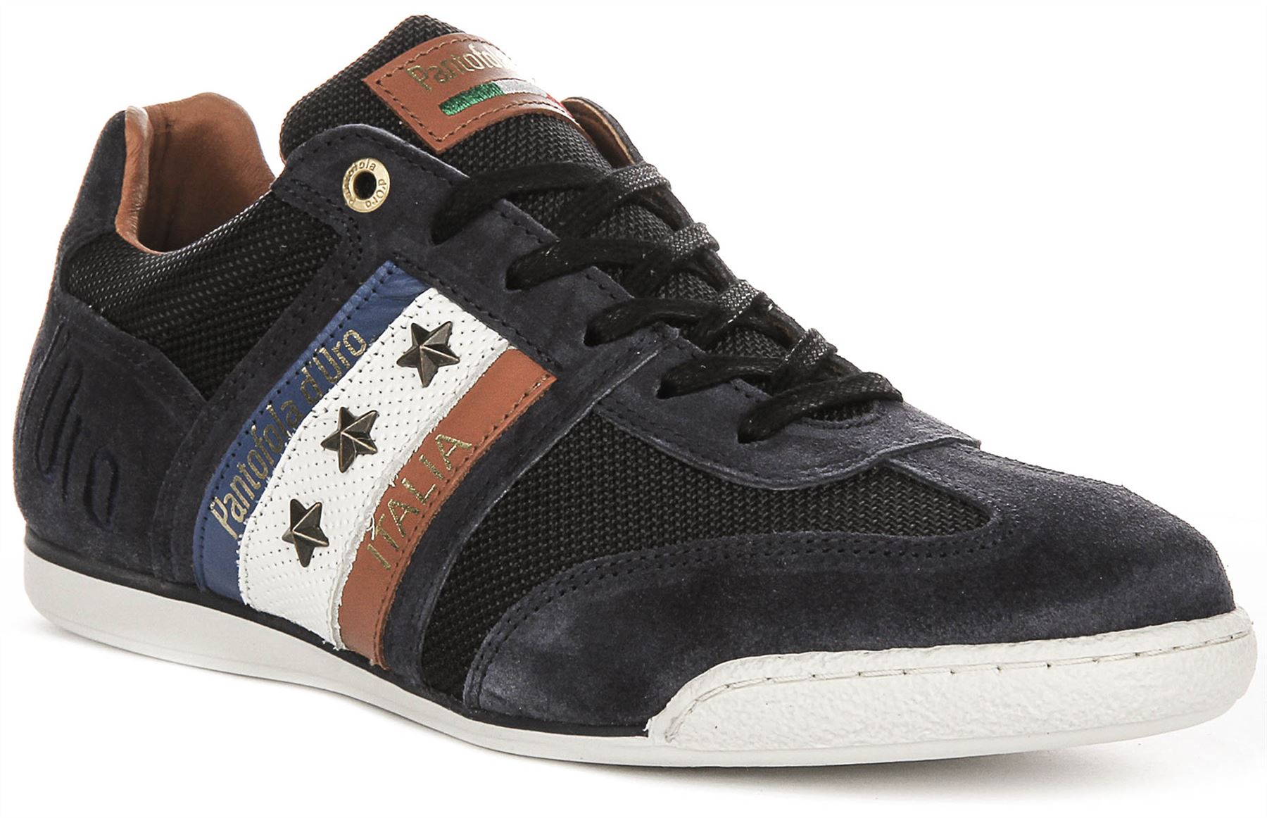 PANTOFOLA D’ORO Pantofola D'Oro Imola N Stars Scarpe da Ginnastica Ispirazione Retrò Blu Navy Uomo Taglia 6 12