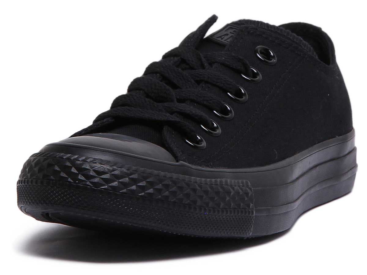 Converse M5039 Unisex Lace Up Low Top Canvas Sneakers In Black Size US ...