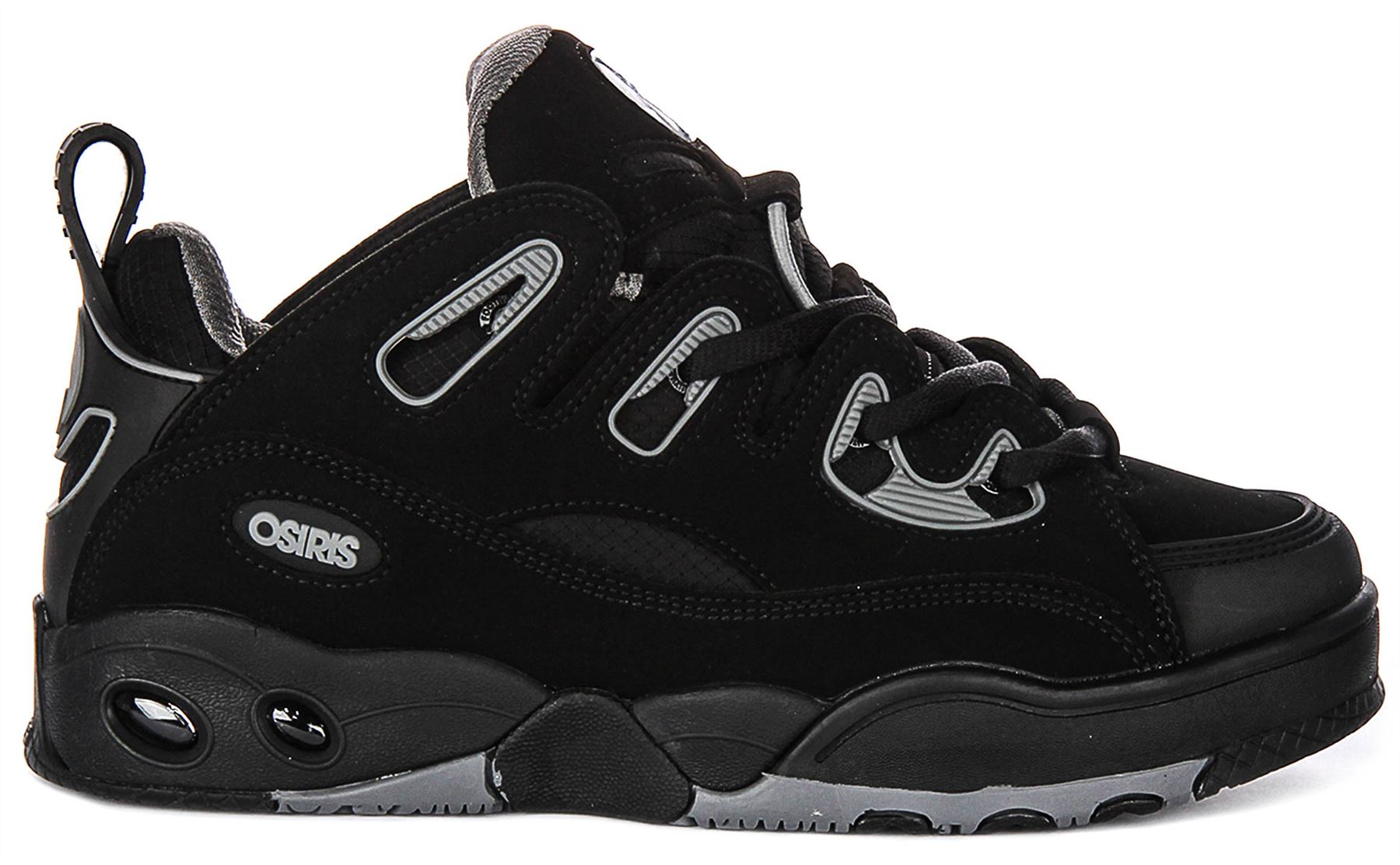 Osiris D3 E Flex Lace Up Toe Cap Womens Sneakers In Black Grey US 5 - 13 - Picture 3 of 13