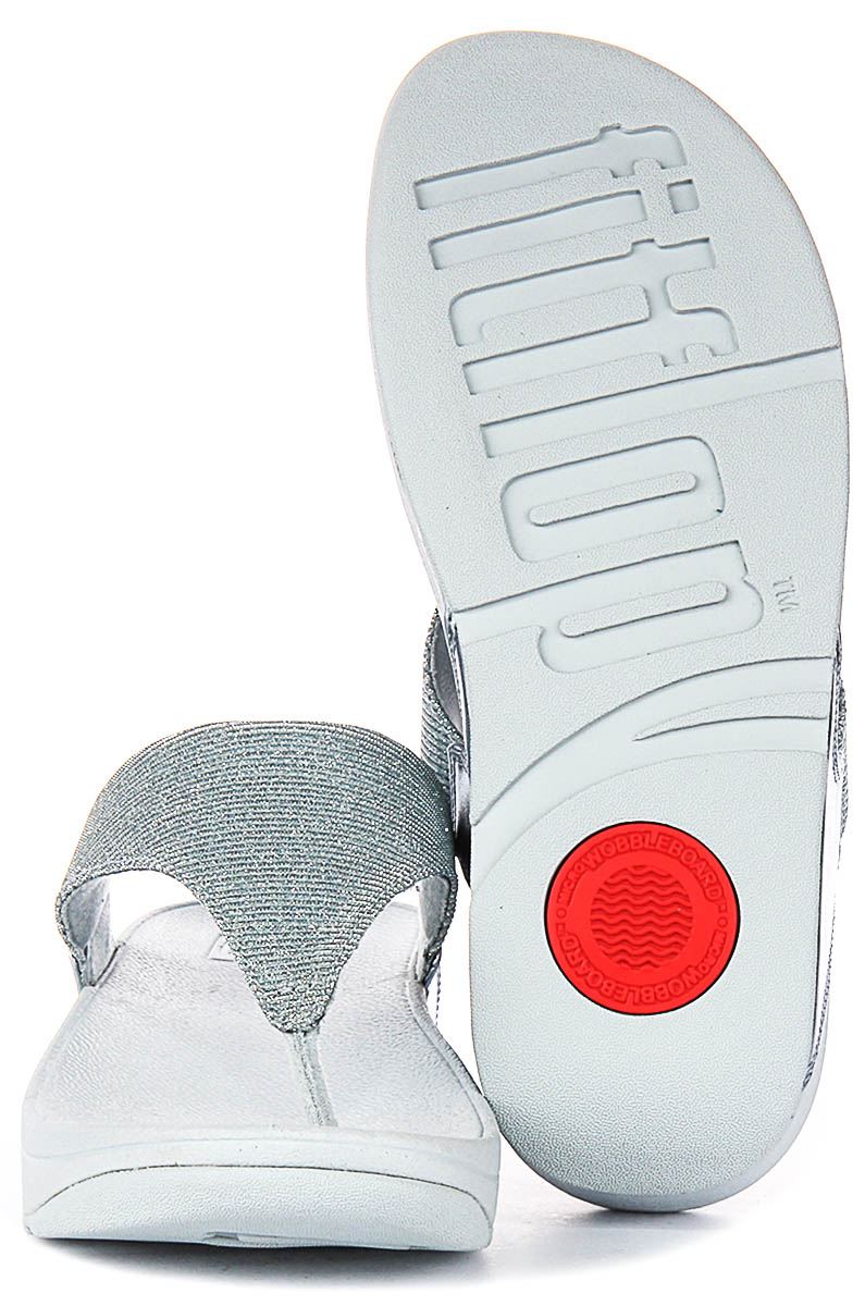 Sandalia Para Mujer Fitflop Lulu Shimmerlux En Pewter UK 3 - 8 - Imagen 18 de 25