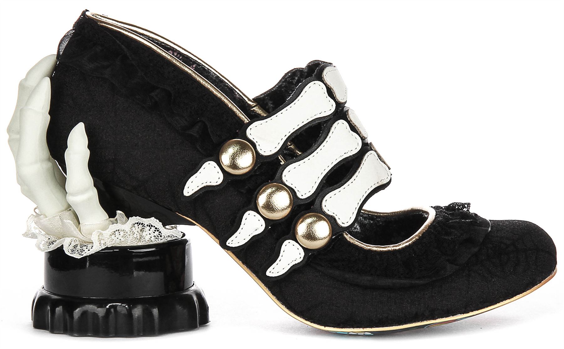 Irregular Choice Goulish Grasp Spooky Skeletal Damen Absatz Schwarz US 6 - 10 - Bild 8 von 18
