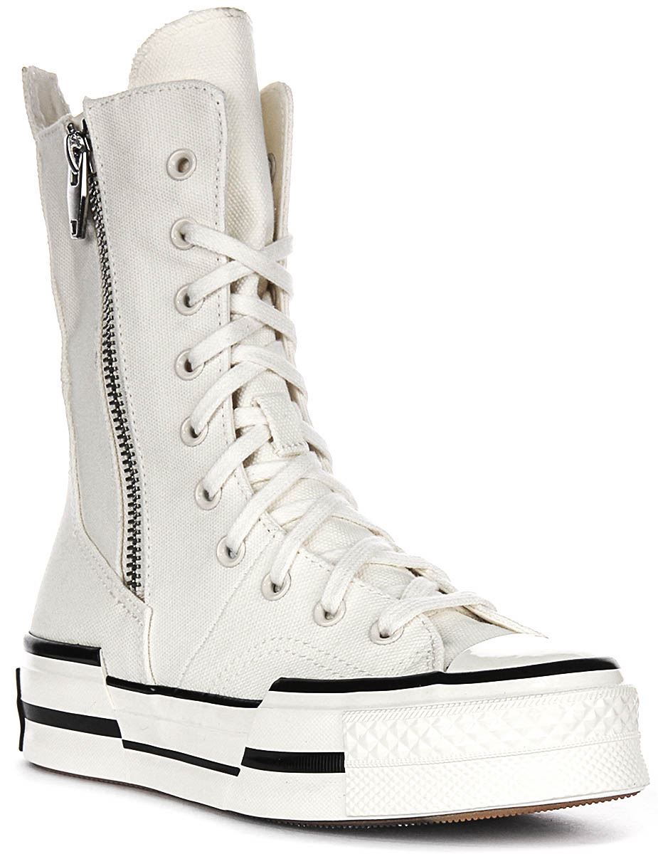 Converse A08261C Chuck 70 Plus Xhi Textile Ankle Womens Boot White