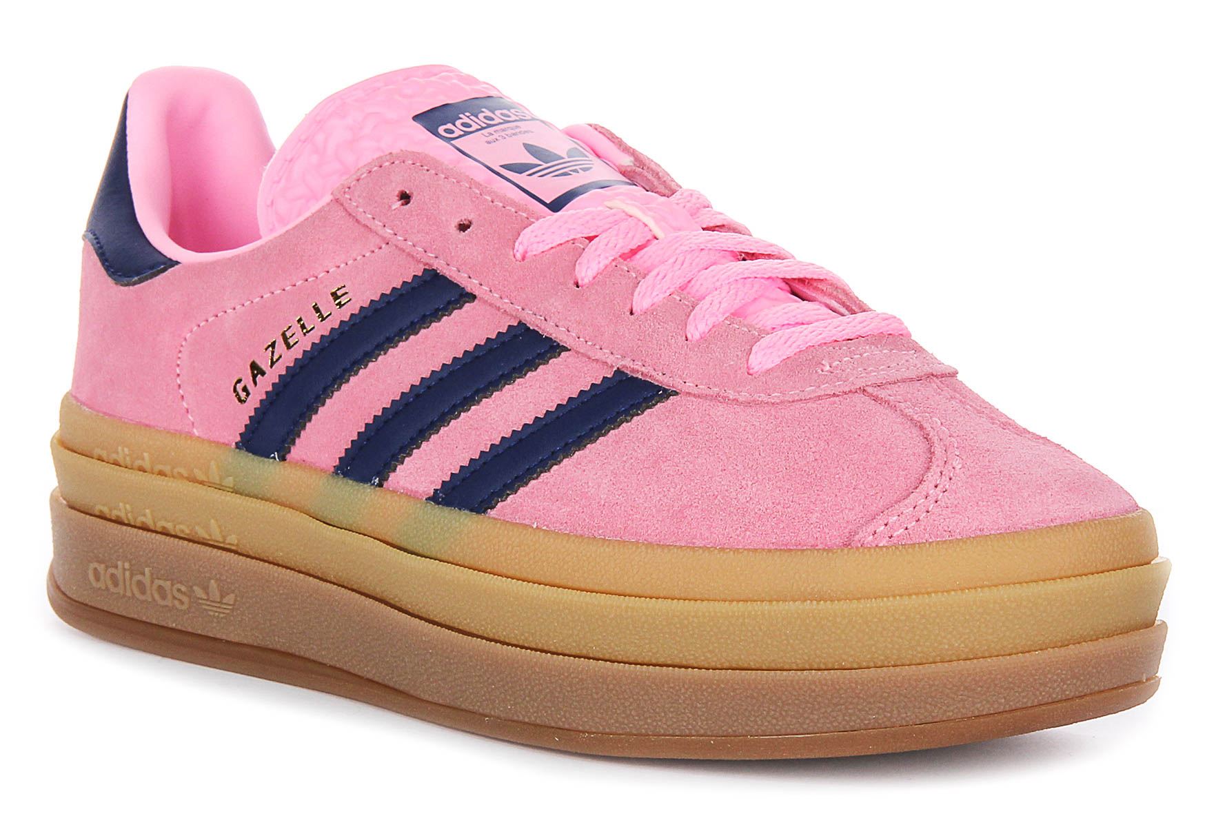 Adidas Gazelle Bold W Velvet Gum Sole Womens Sneaker in Brown Pink US 4 -  10 | eBay