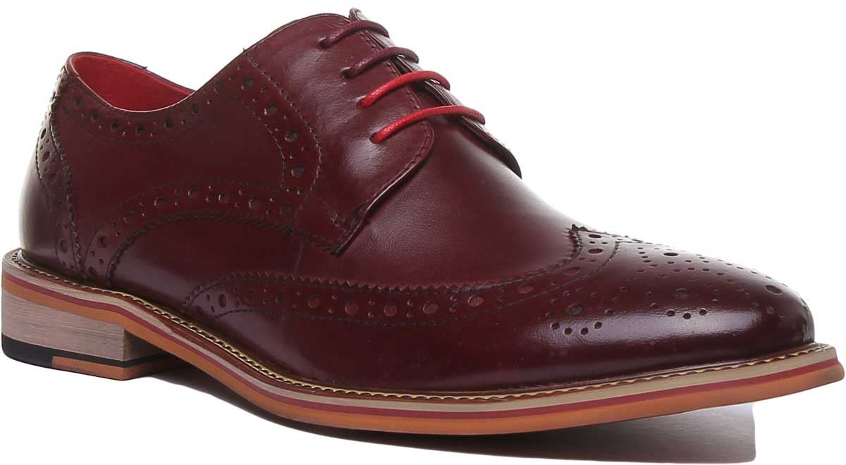 Justin Reece England Dover Wooden Derby Mens Formal Shoes In Black UK 6 - 14 - Picture 26 of 31