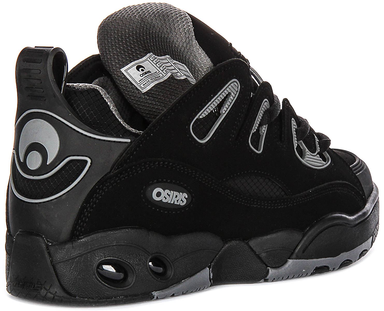 Osiris D3 E Flex Lace Up Toe Cap Womens Sneakers In Black Grey US 5 - 13 - Picture 4 of 13