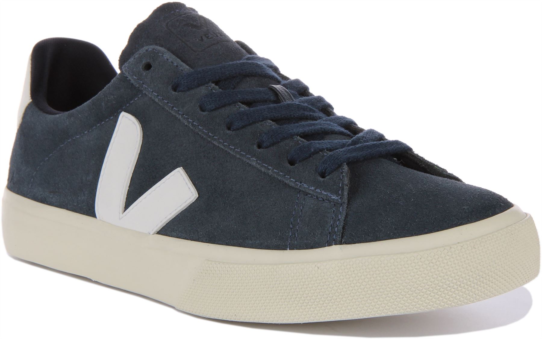 Veja Campo Suede Lace Up Casual Womens Sneaker Navy White US 5