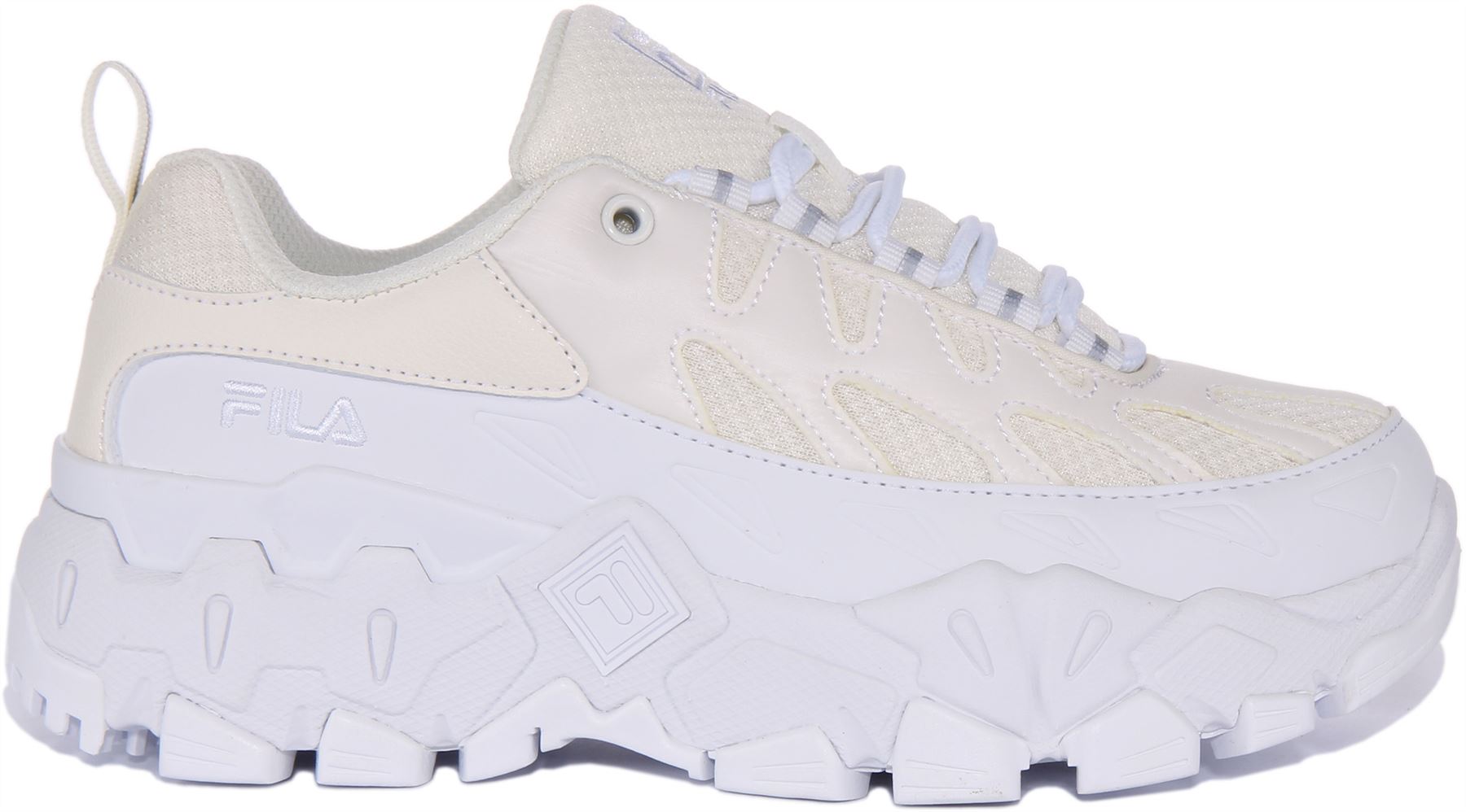 FILA★RAID LOW 2000★レトロ★厚底★兼用 Fila Raid Low 2000 Chucky Lace Up Platform Sneakers White US
