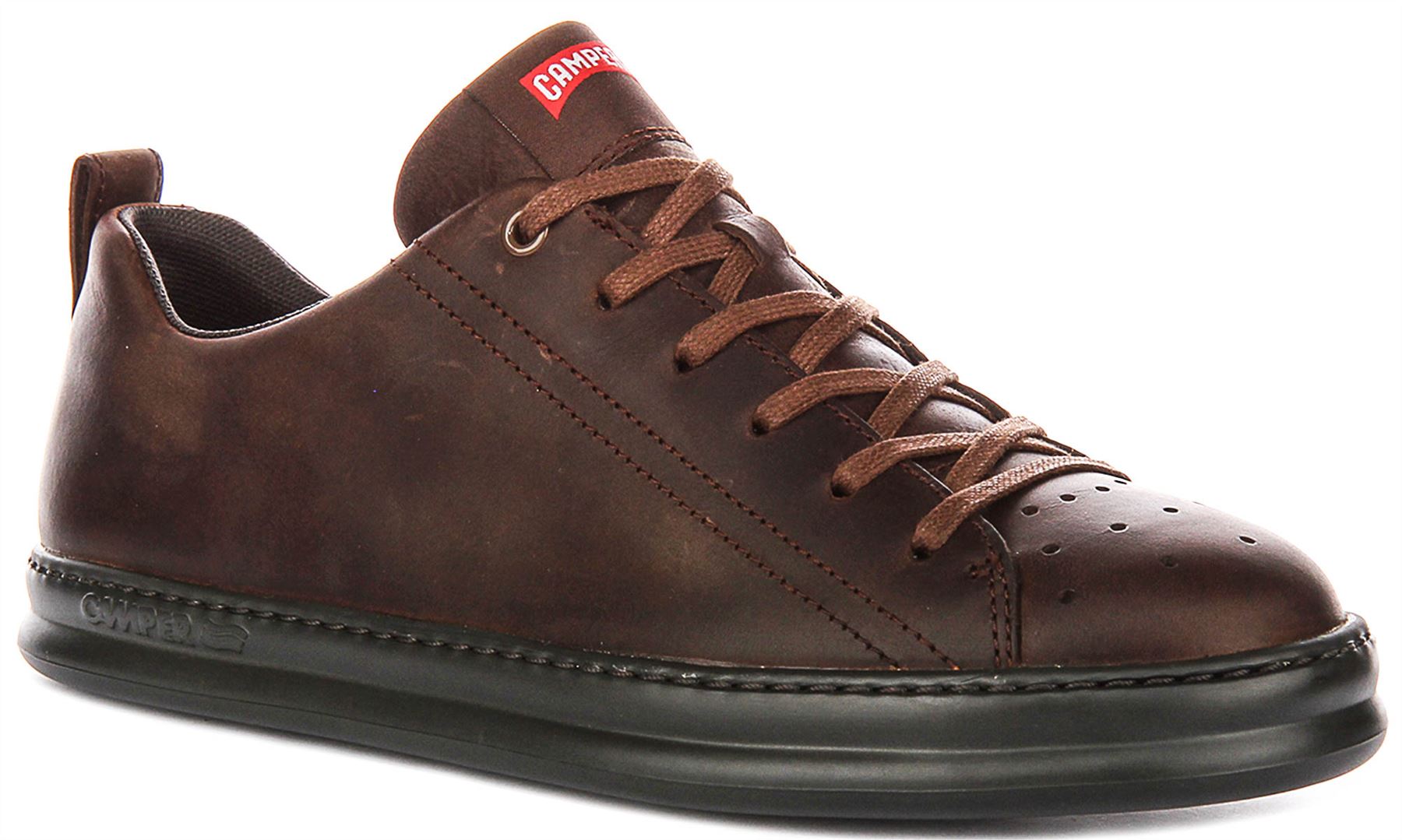 Camper Lufer Ortholite Eva Laufsohle Leder Herren Freizeit Schuhe IN Brown UK 6 31290₽