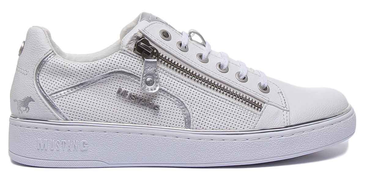 ladies trainers with side zip