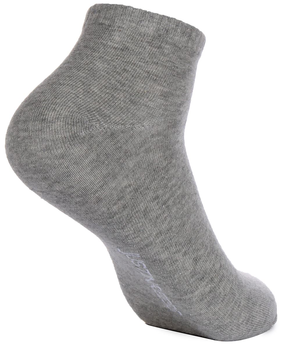 Justinreess England Low Cut Cotton Socks For Men Socks In Grey 2 Packs