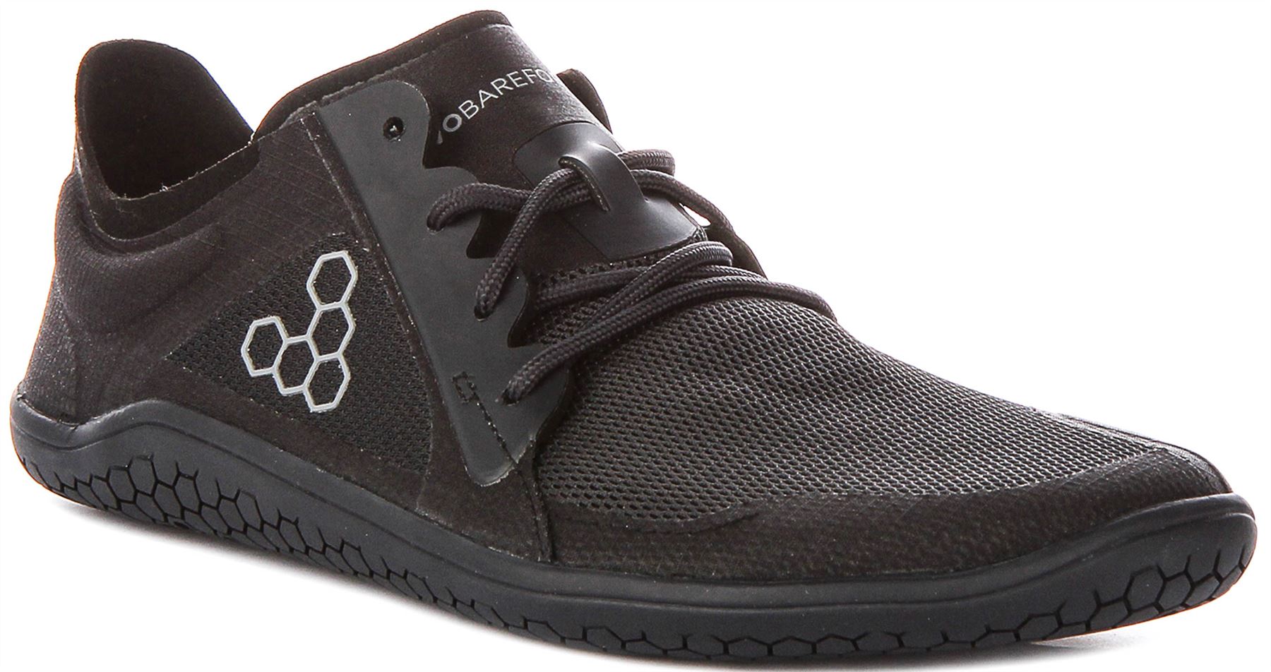 Vivobarefoot Primus Lite Wetter Netz Schnürer Damen Trainer Schwarz EU 36-42