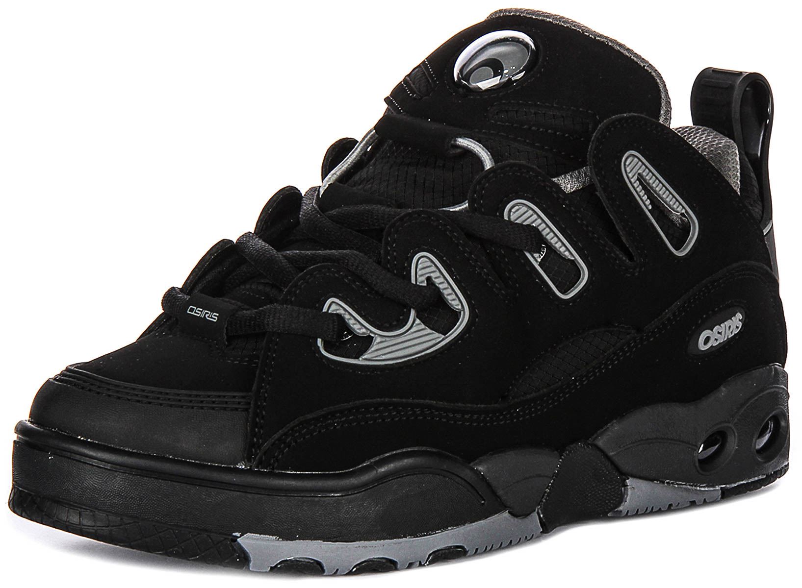 Osiris D3 E Flex Lace Up Toe Cap Womens Sneakers In Black Grey US 5 - 13 - Picture 7 of 13