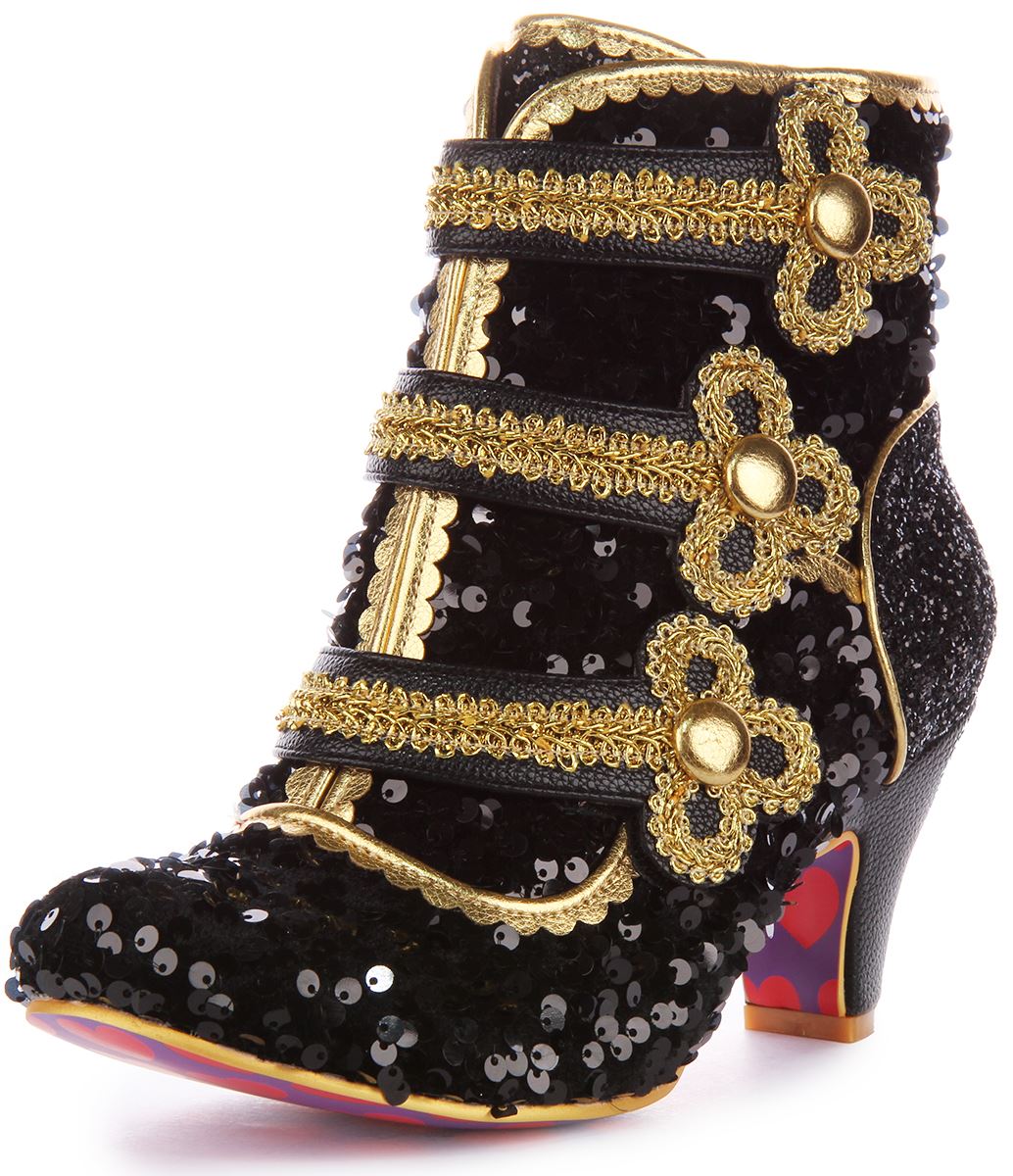 IRREGULAR CHOICE Ratón Rey Sequence Concept 5Cm Tacón Zapato Rojo Mujer Talla 4- - Imagen 7 de 13