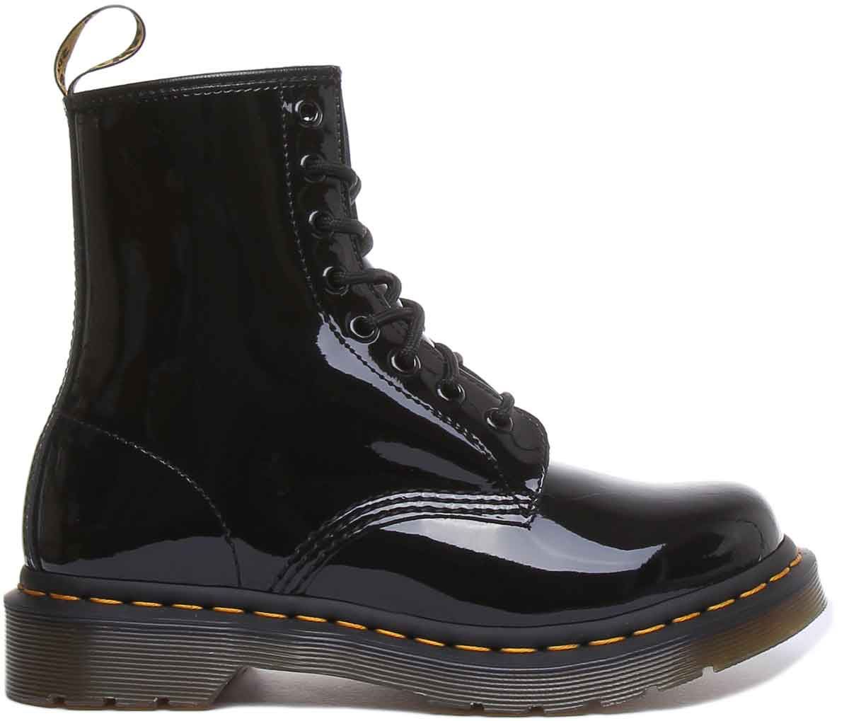 Men’s Dr. Martens 1460 Black Patent Leather Lamper boots US men’s 10 women’s 11 Doc Martens 1460W Black Patent (Shiny) Leather Boots  main image 2